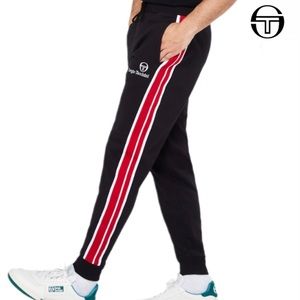 🆕 Sergio Tacchini Tingo Jogger Blk/Red Sz L